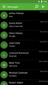 اسکرین شات 2 برنامه SMS text messaging
