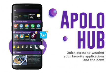 اسکرین شات برنامه Apolo Launcher: Boost, theme, wallpaper, hide apps 3