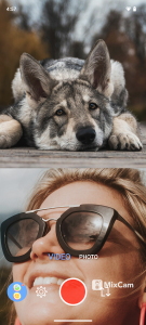 اسکرین شات 1 برنامه MixCam Dual Camera Front Back