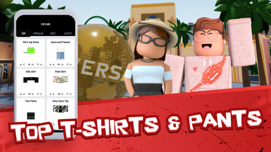 اسکرین شات برنامه Skins for Roblox Clothing 1