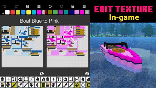 اسکرین شات برنامه Texture Minecraft Pixel Editor 2