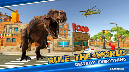 اسکرین شات بازی Dino Sim: Dinosaur Simulator City Rampage 4