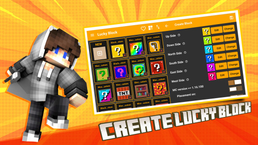 اسکرین شات 2 برنامه Lucky Block Mods and Maps MCPE