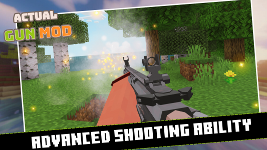 اسکرین شات 2 برنامه Actual Gun Weapon Mod for MCPE