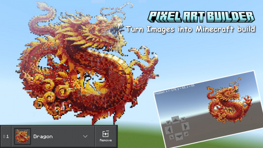 اسکرین شات برنامه Pixel Art Build for Minecraft 1