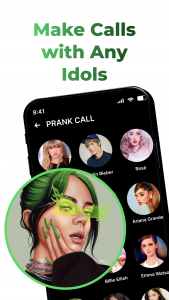 اسکرین شات 1 برنامه Make Video With Idol—Fake Call