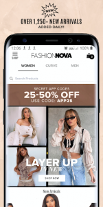 اسکرین شات برنامه Fashion Nova 2