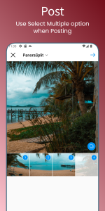 اسکرین شات برنامه PanoraSplit - Panorama Maker 6