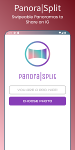 اسکرین شات برنامه PanoraSplit - Panorama Maker 1