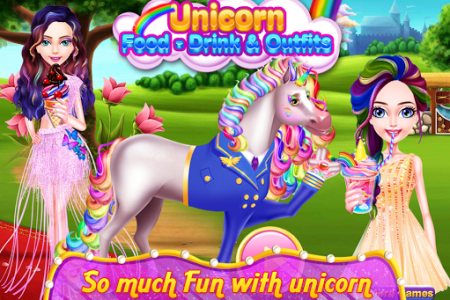 اسکرین شات بازی Unicorn Food - Drink & Outfits 1