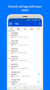 اسکرین شات برنامه Toky: business phone system 1