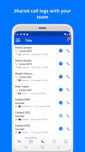 اسکرین شات 5 برنامه Toky: business phone system