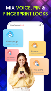 اسکرین شات 3 برنامه AI Voice Lock Screen