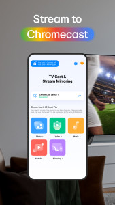 اسکرین شات 1 برنامه TV Cast for Chromecast