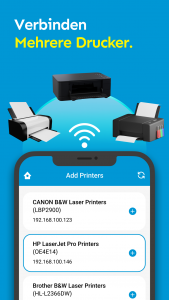 اسکرین شات برنامه Print & Scan - HP Drucker App 1