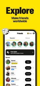 اسکرین شات 4 برنامه Yubo: Make new friends