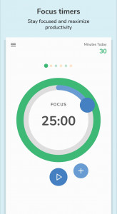 اسکرین شات برنامه Focusmeter: Pomodoro Timer 1