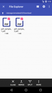 اسکرین شات برنامه Multiple PDF Merger 3
