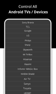 اسکرین شات 1 برنامه Remote for Android TV