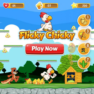 اسکرین شات 1 بازی Flicky Chicky