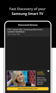 اسکرین شات برنامه SAM-Matics: TV Remote for SAMSUNG Smart TV 1