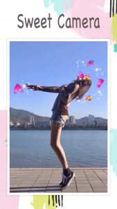 اسکرین شات برنامه Live face sticker sweet camera 2