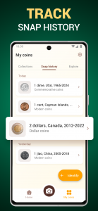 اسکرین شات برنامه Coin ID - Coin Identifier 6