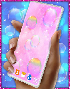 اسکرین شات برنامه Soap Bubble Live Wallpaper ❤️ Bubbles Wallpapers 5