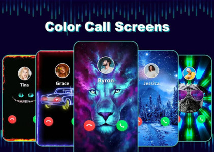 اسکرین شات برنامه Color Call - Phone Caller Screen Color Phone Flash 1