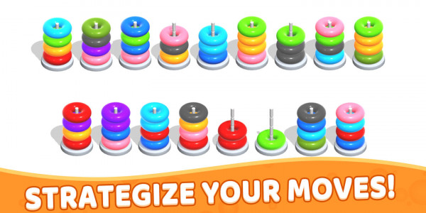 اسکرین شات بازی Color Hoop Stack - Sort Puzzle 6