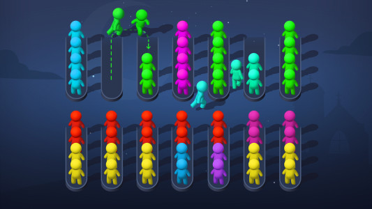 اسکرین شات 2 بازی Sort Puzzle - stickman games