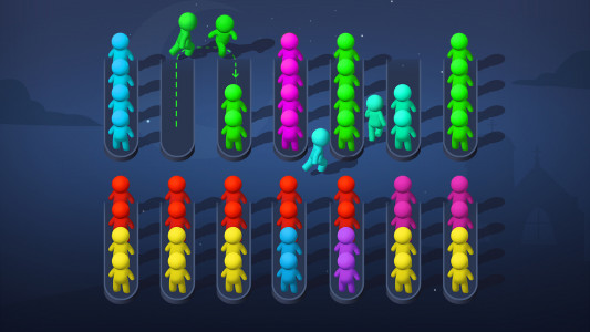 اسکرین شات 2 بازی Sort Puzzle - stickman games