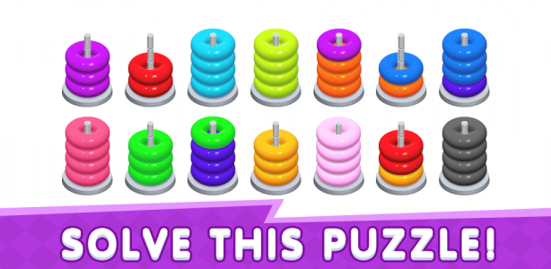 اسکرین شات بازی Color Stack Sort Puzzle - Colo 1