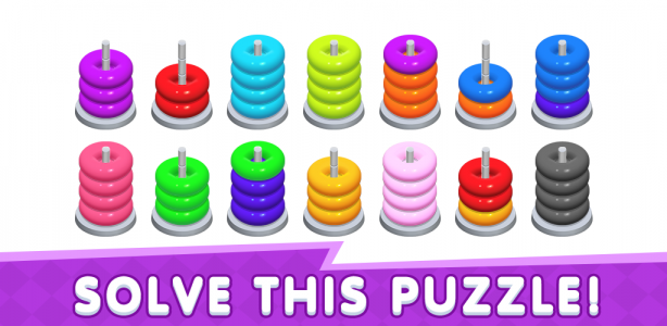 اسکرین شات بازی Color Stack Sort Puzzle 1