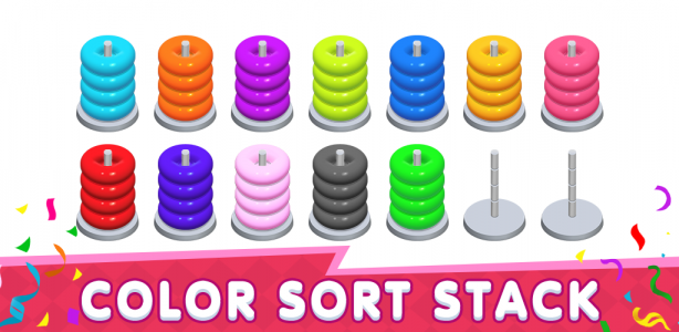 اسکرین شات بازی Color Stack Sort Puzzle 2