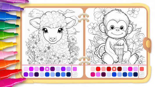 اسکرین شات 7 بازی Animal coloring pages games
