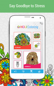 اسکرین شات برنامه کتاب رنگ آمیزی برای بزرگسالان HoliColoring 1