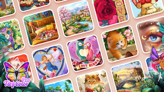 اسکرین شات 3 بازی Tap Color Pro: Color By Number