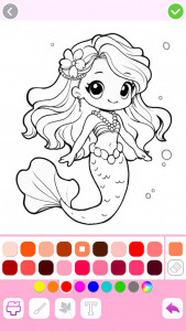 اسکرین شات بازی Mermaid Coloring:Mermaid games 4