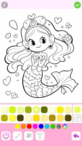 اسکرین شات بازی Mermaid Coloring:Mermaid games 5