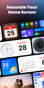 اسکرین شات برنامه Color Widgets iOS - iWidgets 1