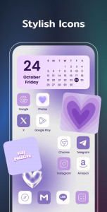 اسکرین شات برنامه Color Widgets, Theme: iWidgets 8