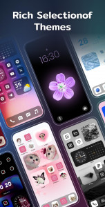 اسکرین شات 2 برنامه Color Widgets, Theme: iWidgets