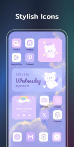 اسکرین شات برنامه Color Widgets, Theme: iWidgets 8