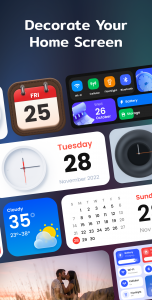 اسکرین شات 3 برنامه Color Widgets, Theme: iWidgets