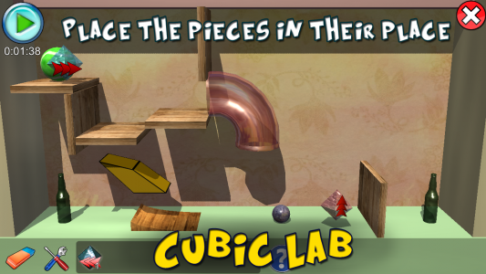 اسکرین شات 1 بازی Cubic Lab 3D: Puzzle pieces &