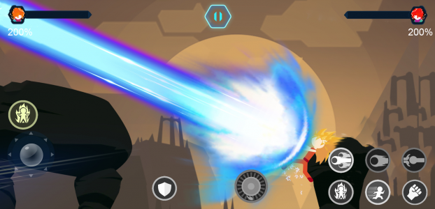 اسکرین شات بازی Stickman Shadow battle warrior 2