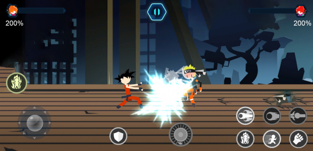 اسکرین شات بازی Stickman Shadow battle warrior 3