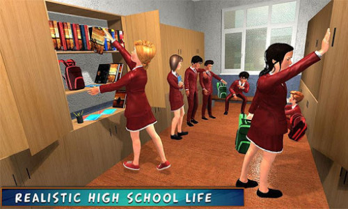 اسکرین شات بازی High School Girl Simulator: Virtual Life Game 3D 5