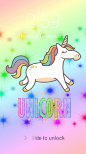 اسکرین شات برنامه Unicorn Kawaii Pony Wallpaper Lock Screen & Emoji 7